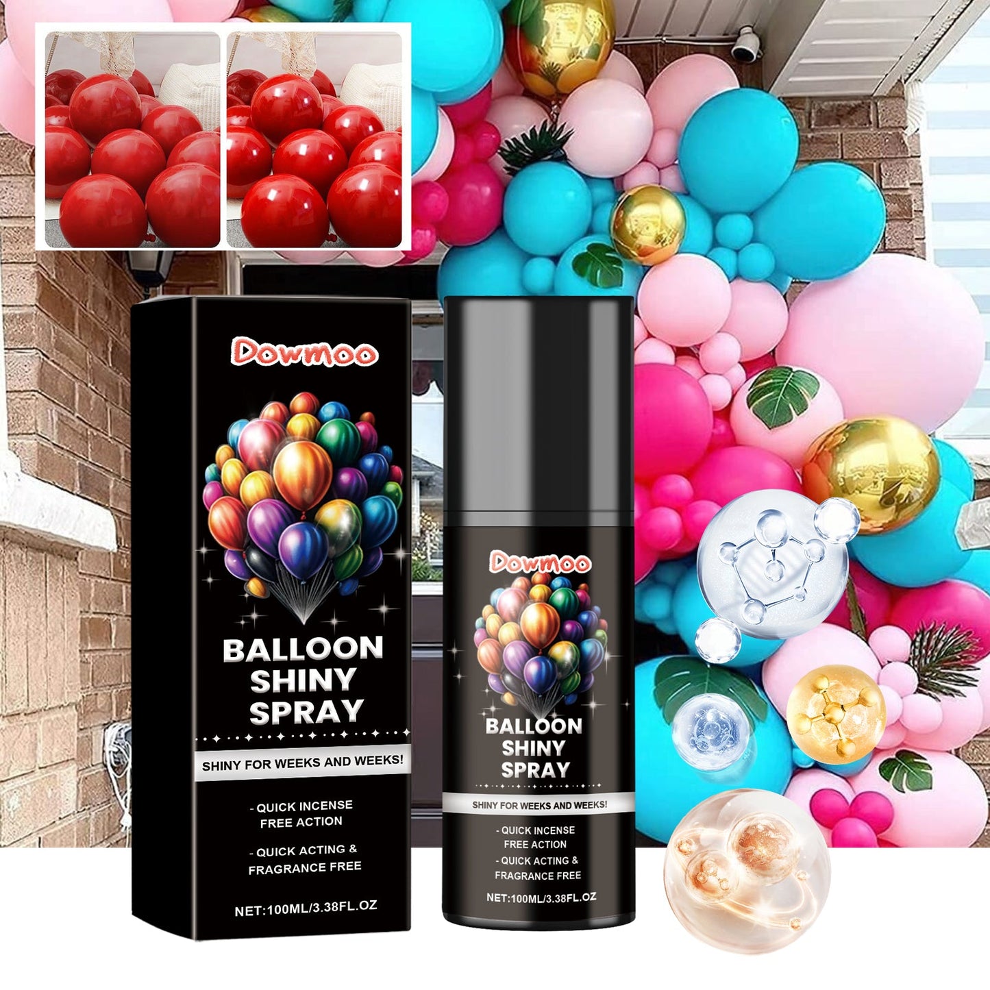 Balloon Shiny Spray, Balloon Safety Long - Lasting Gloss Appearance Polishing Brightening Spray - DivineLink1 | Electronics, Fitness, Household Essentials | Shop