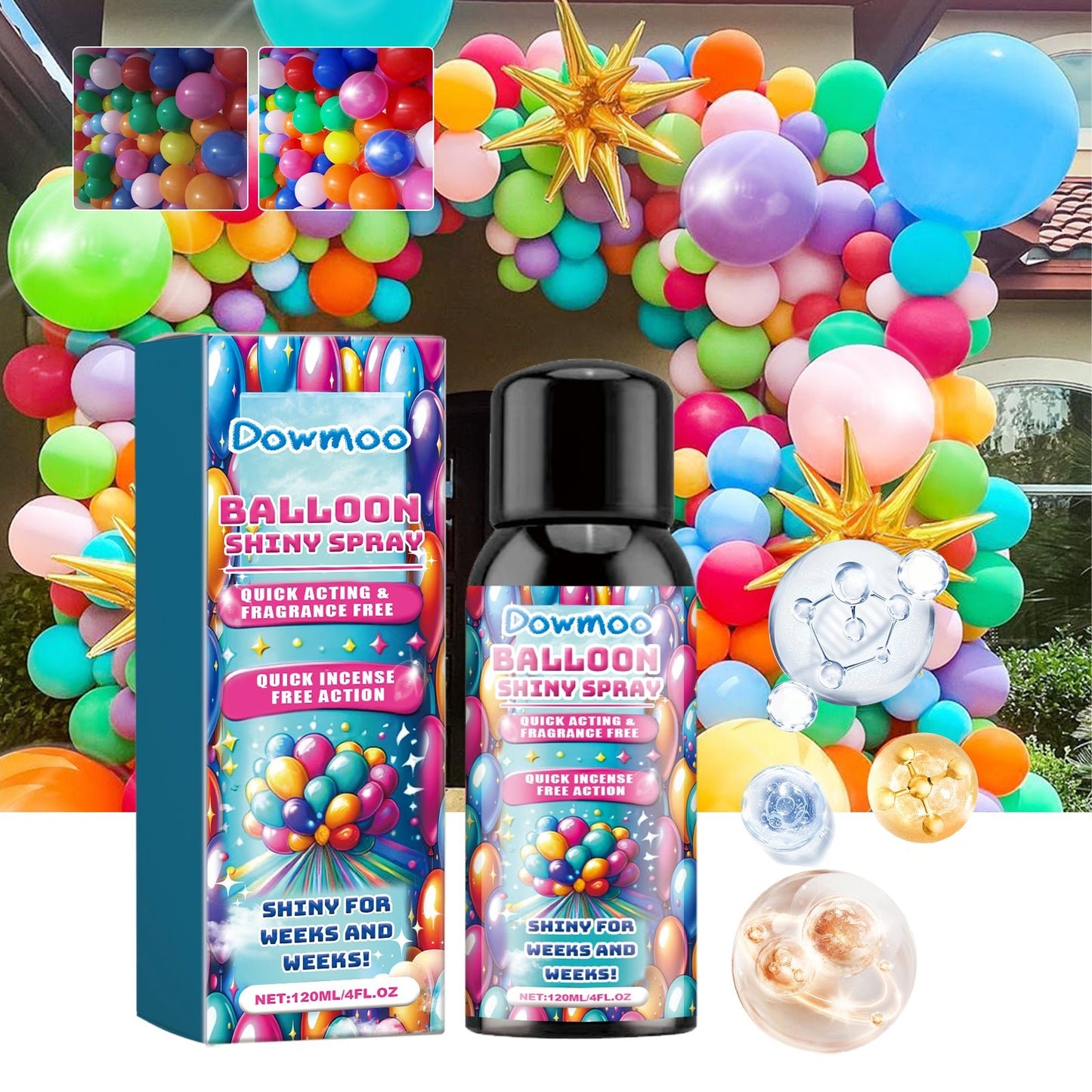 Balloon Shiny Spray, Keep The Surface Texture Of The Balloon Luster Lasting Without Oxidizing The Scene Decoration - DivineLink1 | Electronics, Fitness, Household Essentials | Shop