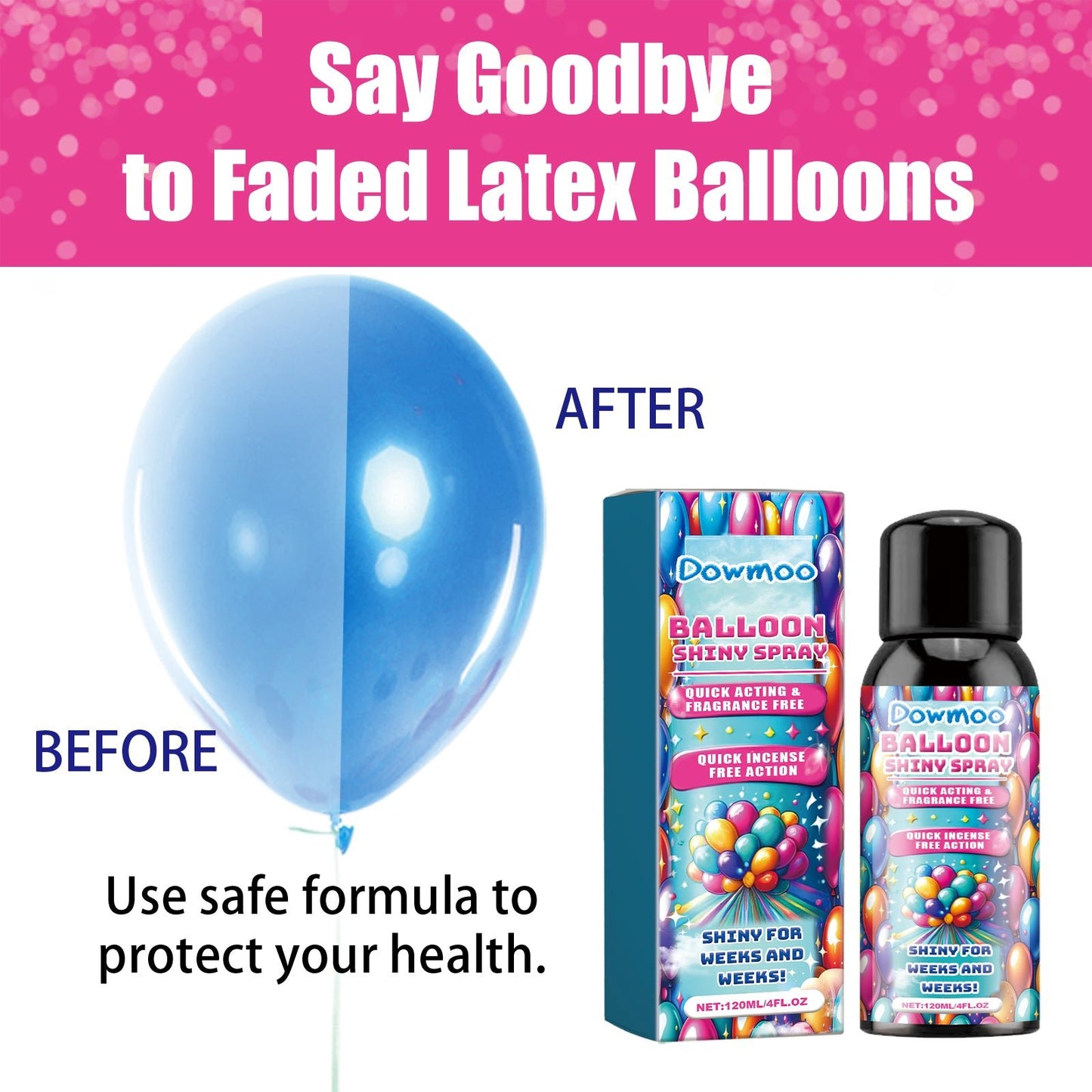 Balloon Shiny Spray, Keep The Surface Texture Of The Balloon Luster Lasting Without Oxidizing The Scene Decoration - DivineLink1 | Electronics, Fitness, Household Essentials | Shop
