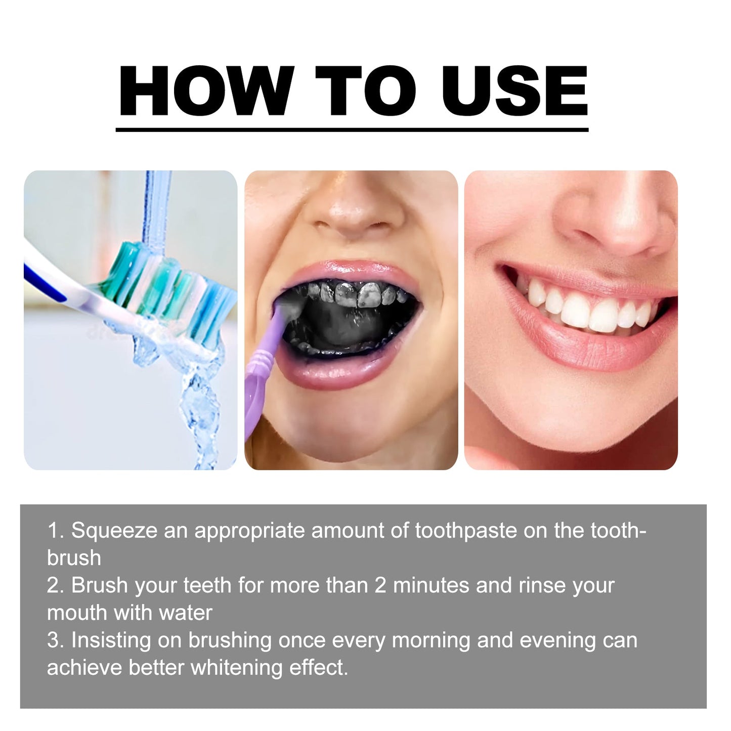Bamboo Charcoal Whitening Toothpaste Dazzling Teeth Strong Enamel Easy Stain Removal Fresh Breath Bamboo Charcoal Toothpaste - DivineLink1 | Electronics, Fitness, Household Essentials | Shop