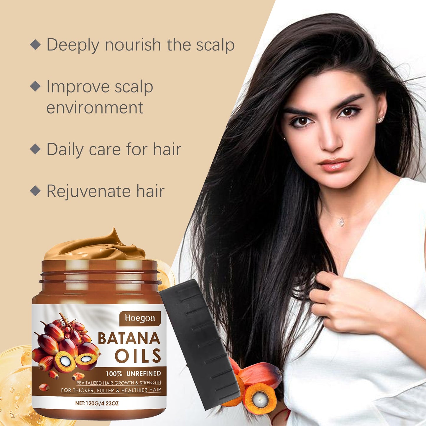 Batana Oil Hair Care Cream Hair Care Improves Hair Quality Nourishes Scalp Batana Oil Hair Mask - DivineLink1 | Electronics, Fitness, Household Essentials | Shop