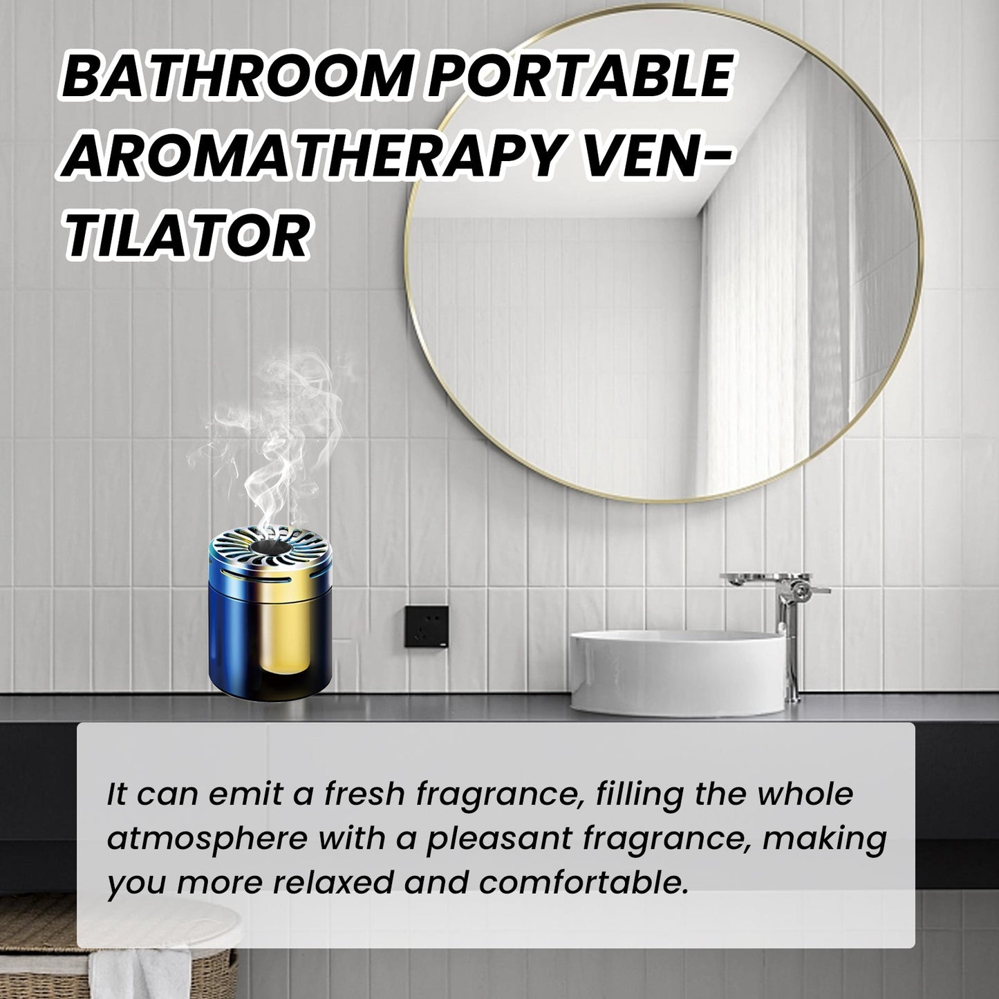 Bathroom Portable Ventilation Aromatherapy, Car Aromatherapy Bathroom Bedroom Deodorant Adornment - DivineLink1 | Electronics, Fitness, Household Essentials | Shop