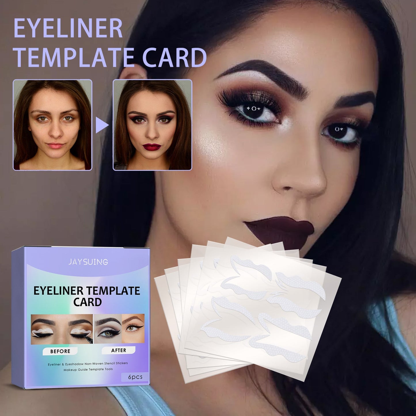 Beginner Eyeliner Assist Template, Lazy Beginner Beauty Tool Quick Makeup Eye Makeup Artefact - DivineLink1 | Electronics, Fitness, Household Essentials | Shop