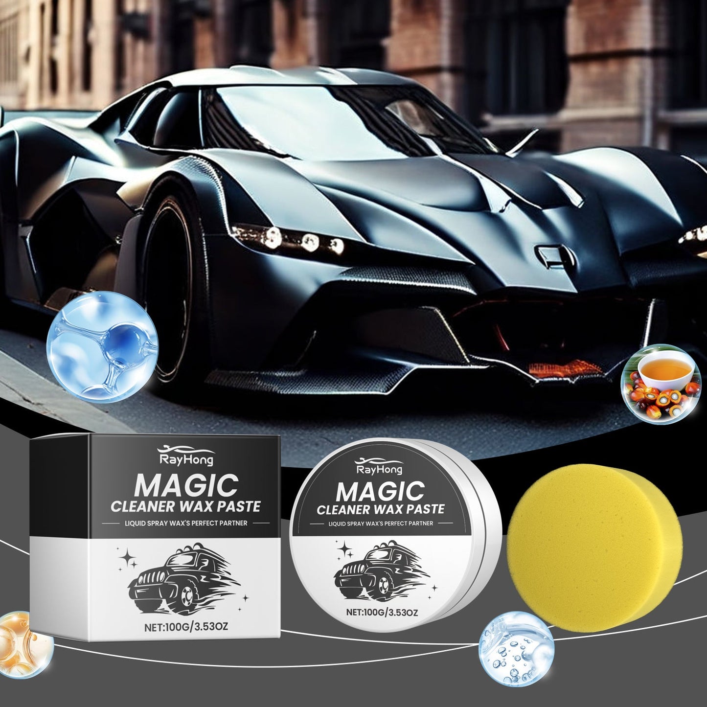 Car Cleaning And Polishing Paste, Scratch Repair Car Paint Polishing Car Maintenance Anti - Fouling Scratch Remover - DivineLink1 | Electronics, Fitness, Household Essentials | Shop