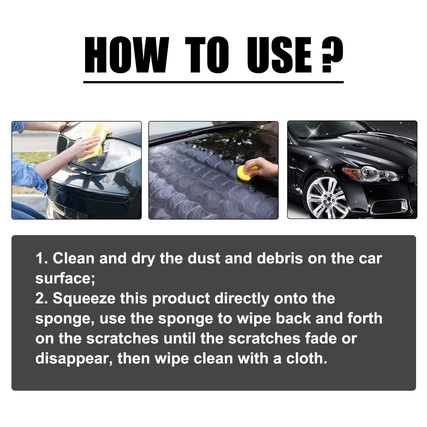 Car Scratch Removal Lotion, Automotive Paint Polishing Maintenance Refurbishment Cleaning And Brightening Repair Fluid - DivineLink1 | Electronics, Fitness, Household Essentials | Shop