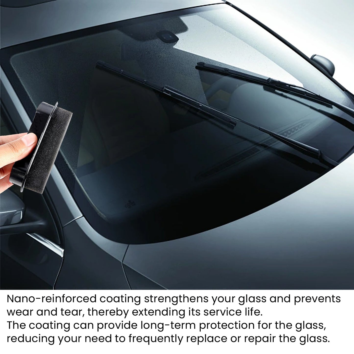Car Sponge Wipe, Windshield Drain Window Brightening Portable Reinforced Glass Cleaning Sponge - DivineLink1 | Electronics, Fitness, Household Essentials | Shop