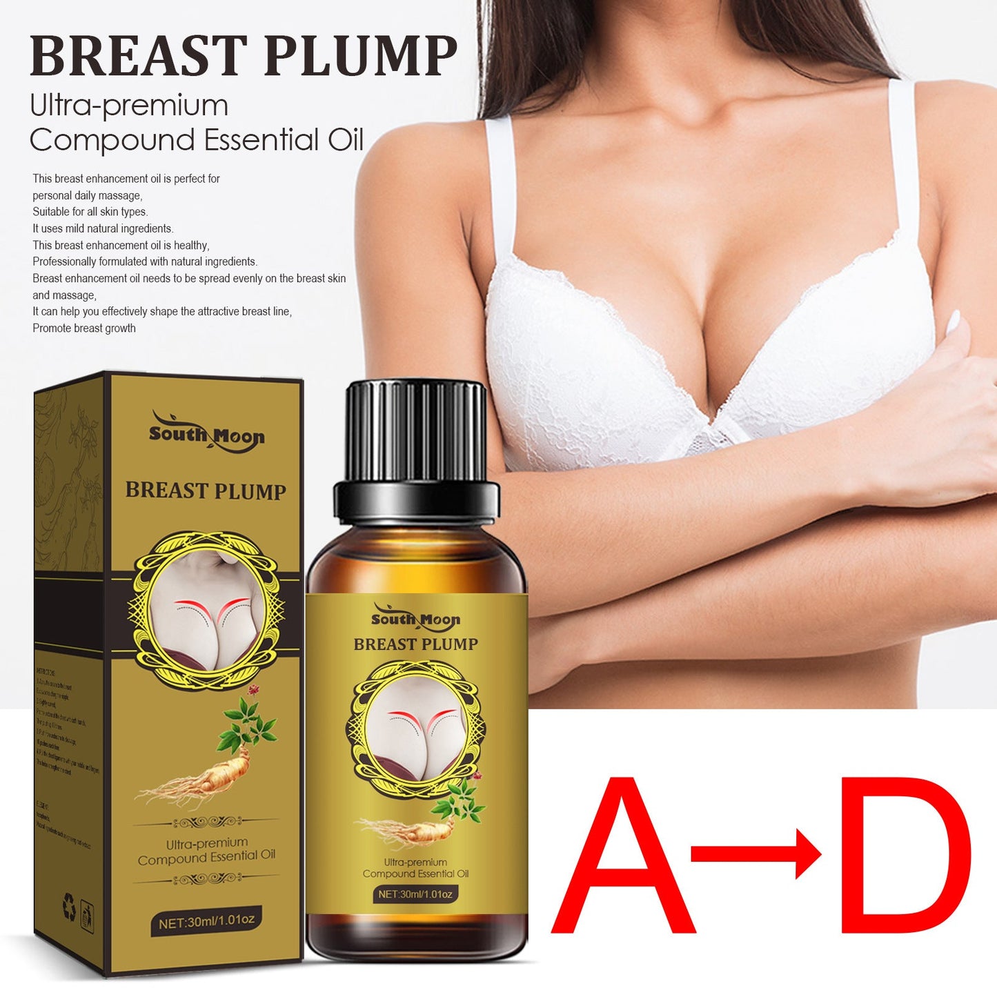 Chest Essential Oil Volumizing Milk Lift Relaxant Chest Full Firming Care Essential Oil - DivineLink1 | Electronics, Fitness, Household Essentials | Shop