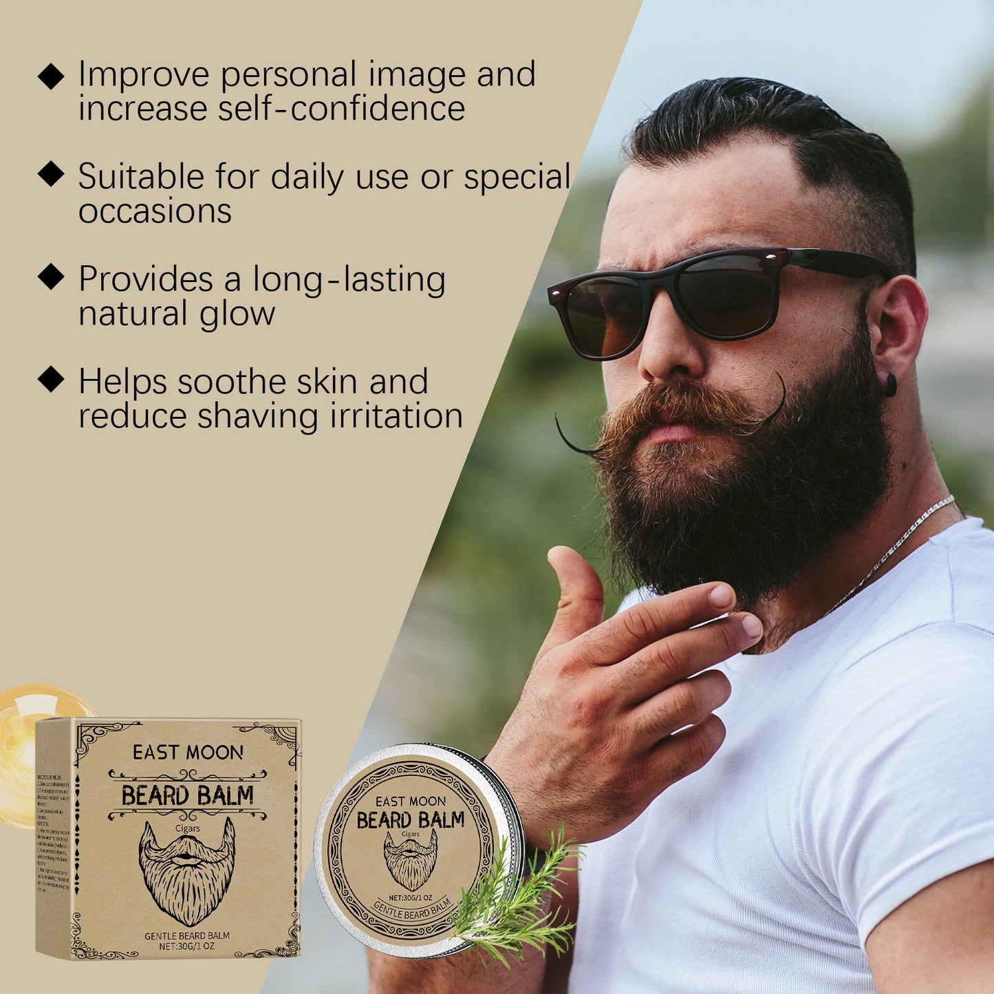 Cigar Beard Care Wax Natural Gloss Care Each Beard Hair Must Display Mature Charm - DivineLink1 | Electronics, Fitness, Household Essentials | Shop