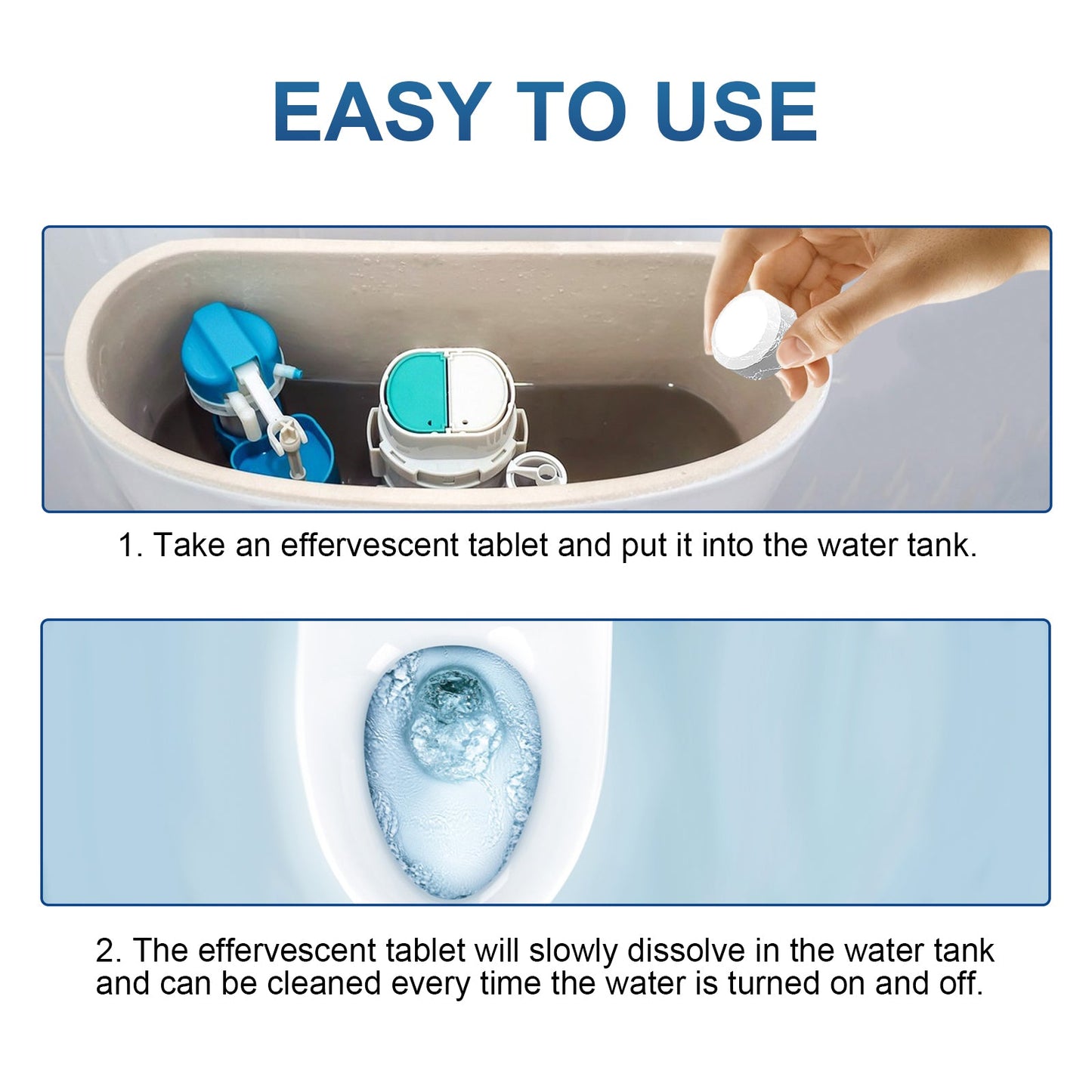 Cleaning Tablets, Household Toilet Odor - Stain Remover Descaling Decontamination Effervescent Cleaning Tablets - DivineLink1 | Electronics, Fitness, Household Essentials | Shop