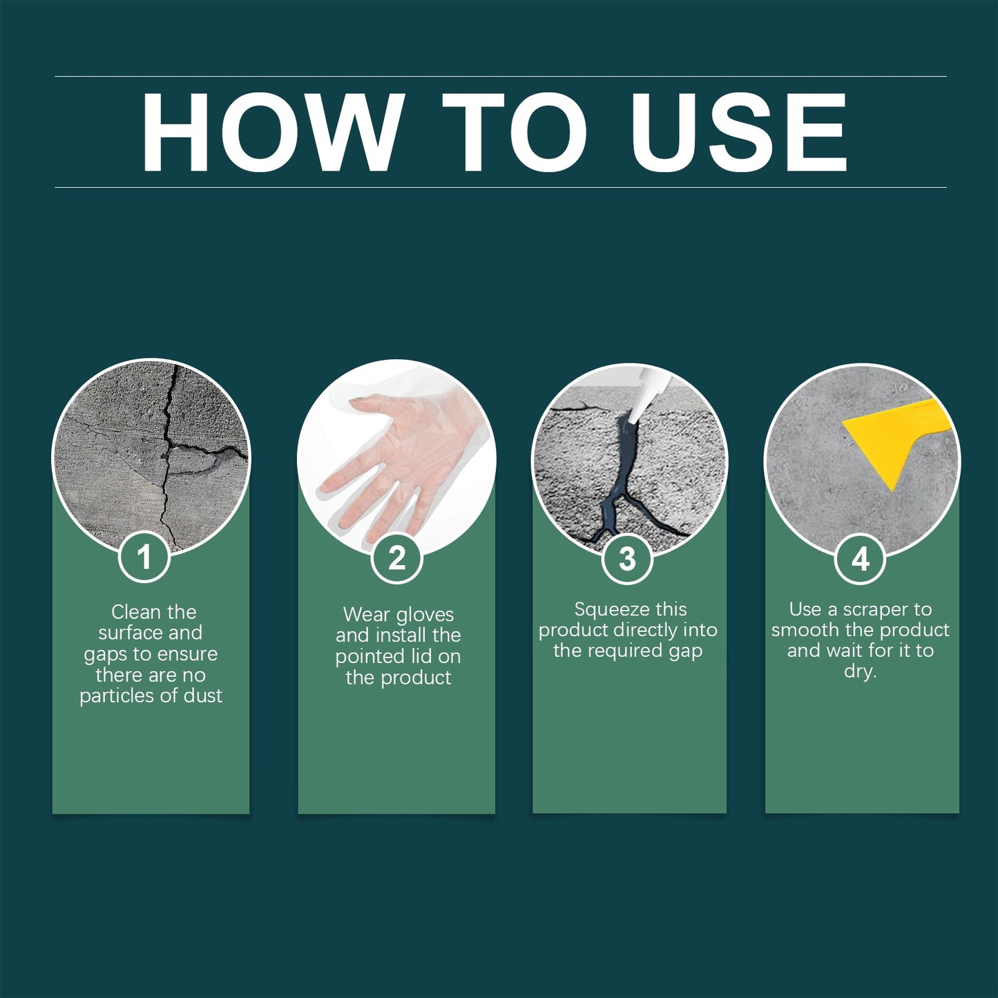 Concrete Crack Waterproof Repair Sealant, Ground Crack Outdoor Tile Crack Repair Adhesive - DivineLink1 | Electronics, Fitness, Household Essentials | Shop