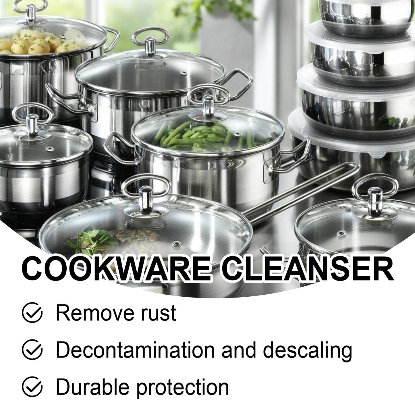Cookware Cleaner, Kitchen Faucet To Remove Dirt And Water Stains Stainless Steel Rust Cleaning Agent - DivineLink1 | Electronics, Fitness, Household Essentials | Shop