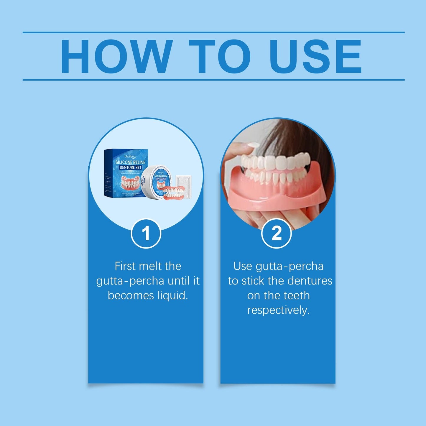 Cosmetic Denture Set, Improve Smile Comfort Cosmetic Dental Crevices Care Set - DivineLink1 | Electronics, Fitness, Household Essentials | Shop