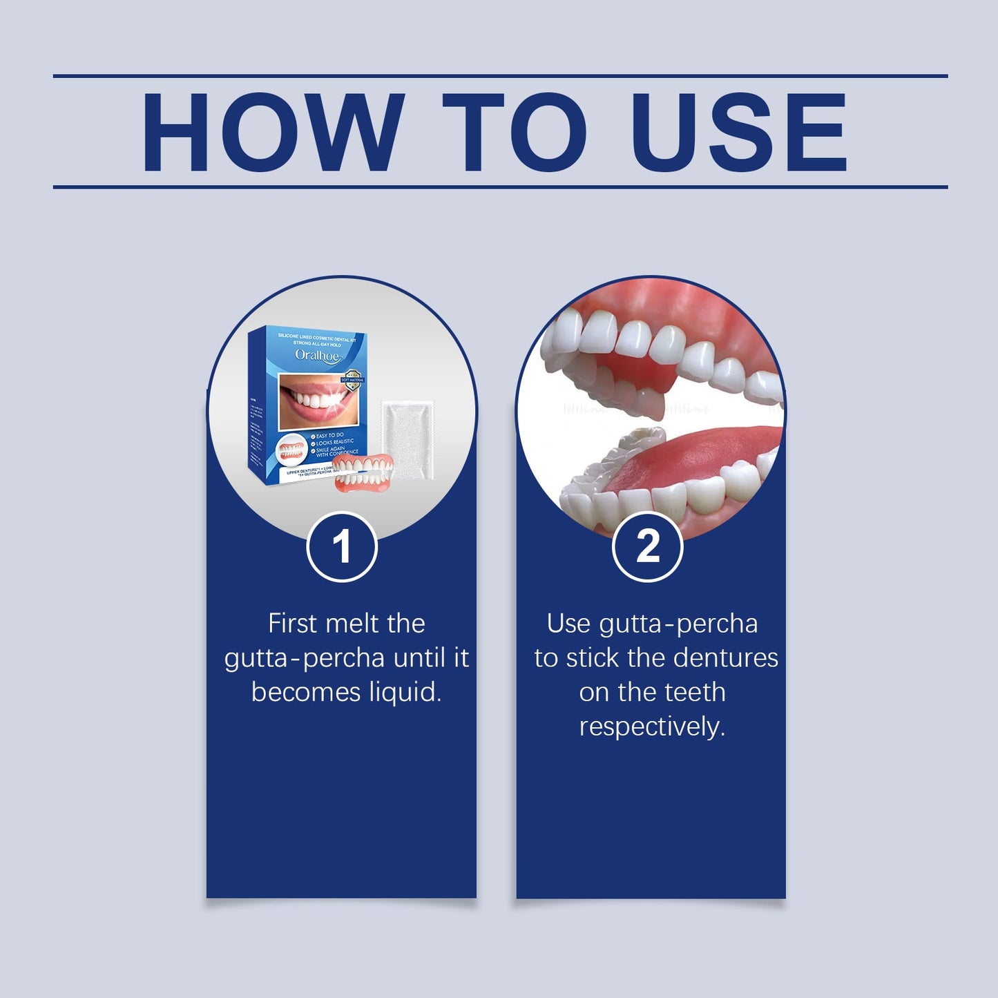Cosmetic Dentures, Dental Cosmetic Sets To Enhance Smile Appearance Comfortable Material Dentures - DivineLink1 | Electronics, Fitness, Household Essentials | Shop