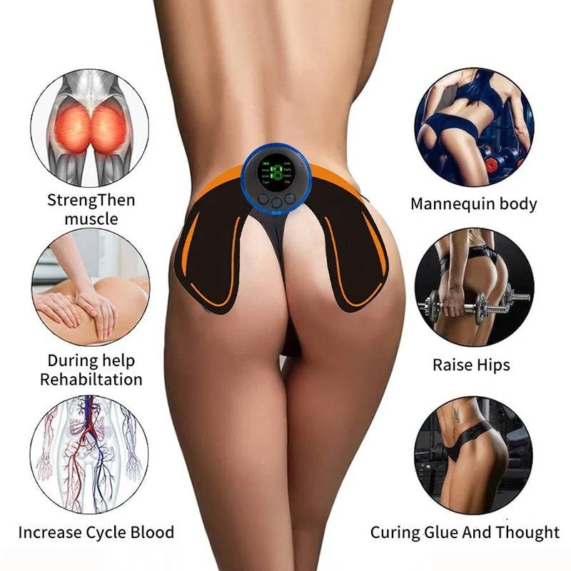 Electric Muscle Stimulator EMS Wireless Buttocks Hip Trainer Abdominal ABS Stimulator Fitness Body Slimming Massager - DivineLink1 | Electronics, Fitness, Household Essentials | Shop