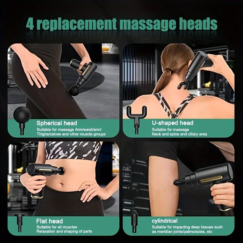 Fascial Gun Muscle Massage Gun Deep Tissue Muscle Handheld Percussion Massager For Body Back And Neck Leg - DivineLink1 | Electronics, Fitness, Household Essentials | Shop