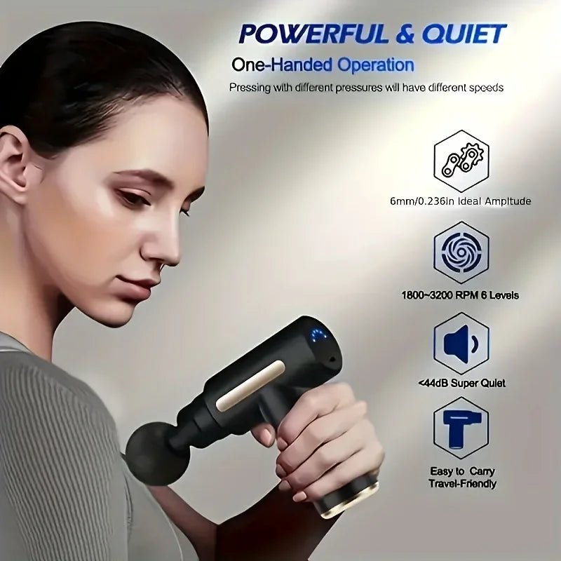 Fascial Gun Muscle Massage Gun Deep Tissue Muscle Handheld Percussion Massager For Body Back And Neck Leg - DivineLink1 | Electronics, Fitness, Household Essentials | Shop