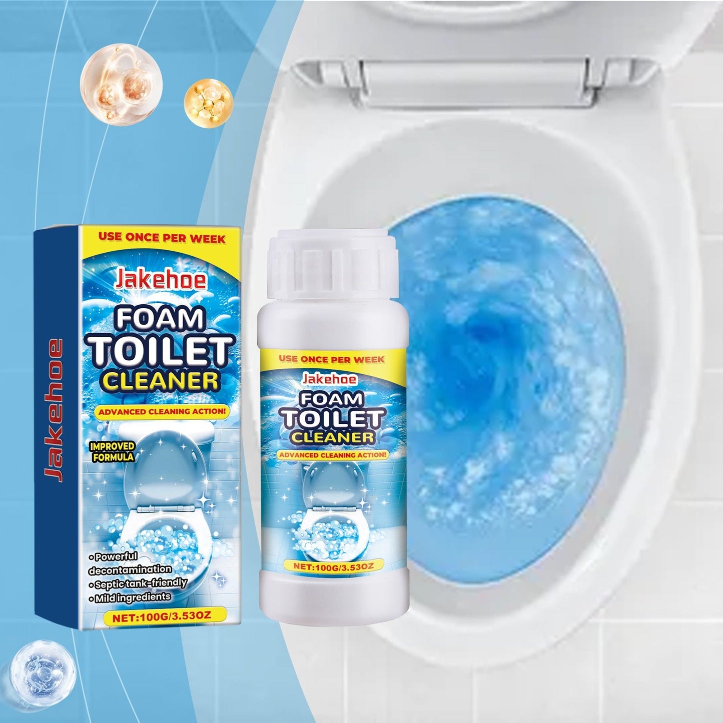 Foam Toilet Cleaner Toilet Cleaner Stains Urine Stains Descaling Odor Cleaning Toilet Cleaner - DivineLink1 | Electronics, Fitness, Household Essentials | Shop