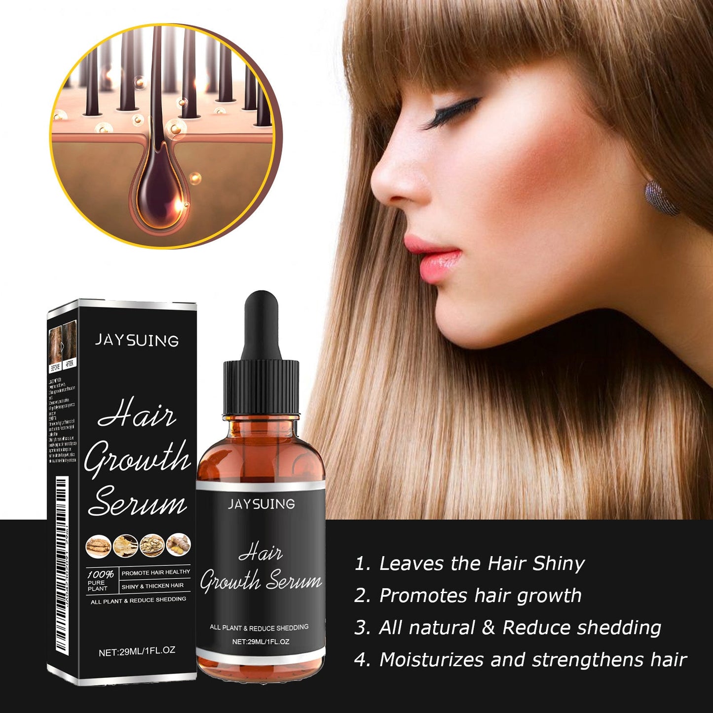 Hair Serum Gently Nourishes Scalp Massage For Gentle Hair Nourishing Essential Oil - DivineLink1 | Electronics, Fitness, Household Essentials | Shop