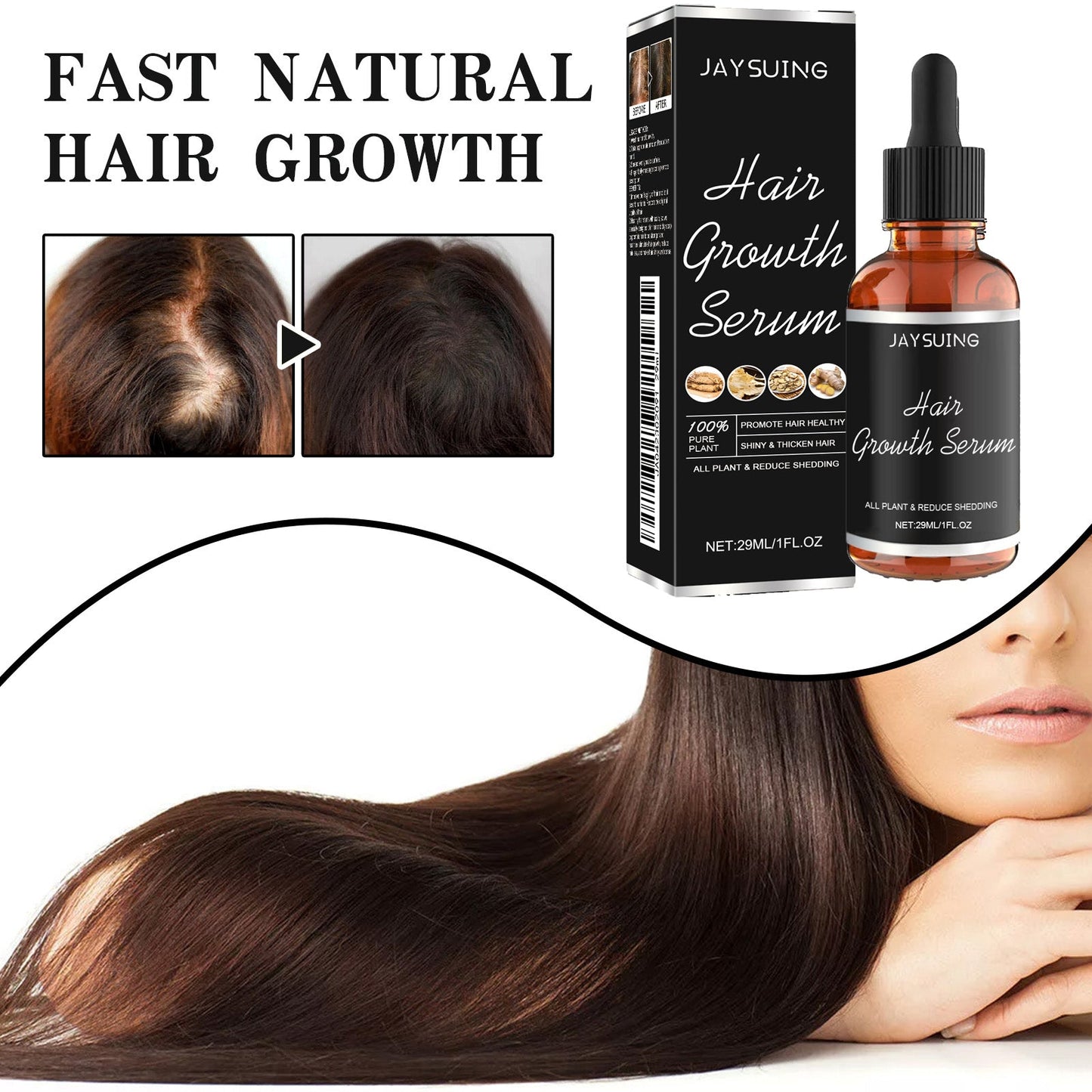 Hair Serum Gently Nourishes Scalp Massage For Gentle Hair Nourishing Essential Oil - DivineLink1 | Electronics, Fitness, Household Essentials | Shop