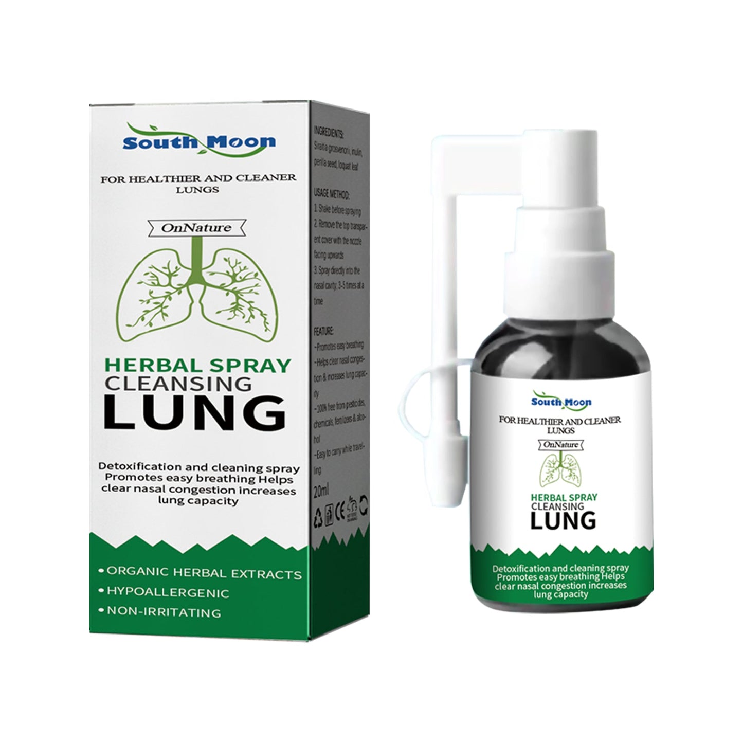 Herbal Spray Cleansing Lung, Soothe Throat And Nose Discomfort, Moisten Throat And Clear Nose Care Spray - DivineLink1 | Electronics, Fitness, Household Essentials | Shop