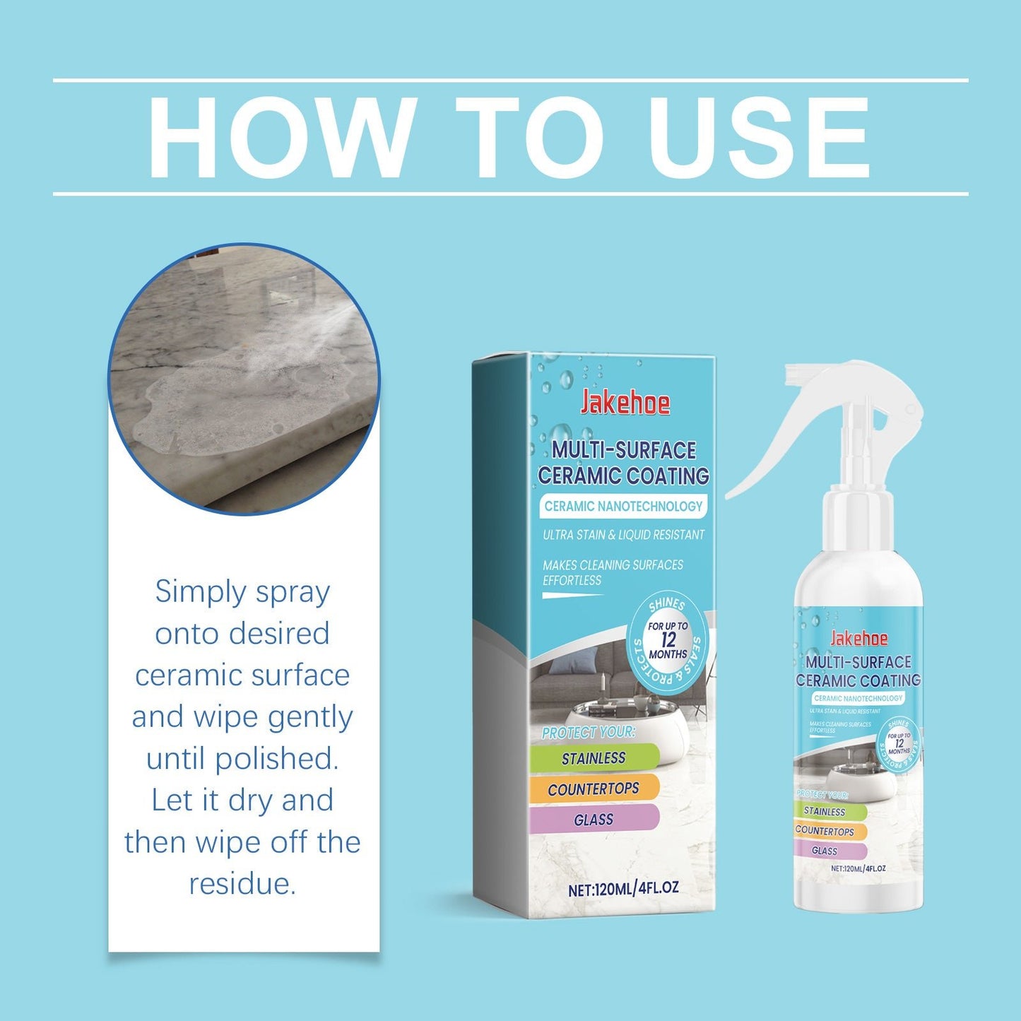 Home Ceramic Coating Spray Interior Tile Cleaning And Polishing Remove Wax Dirt Refurbishing Spray - DivineLink1 | Electronics, Fitness, Household Essentials | Shop