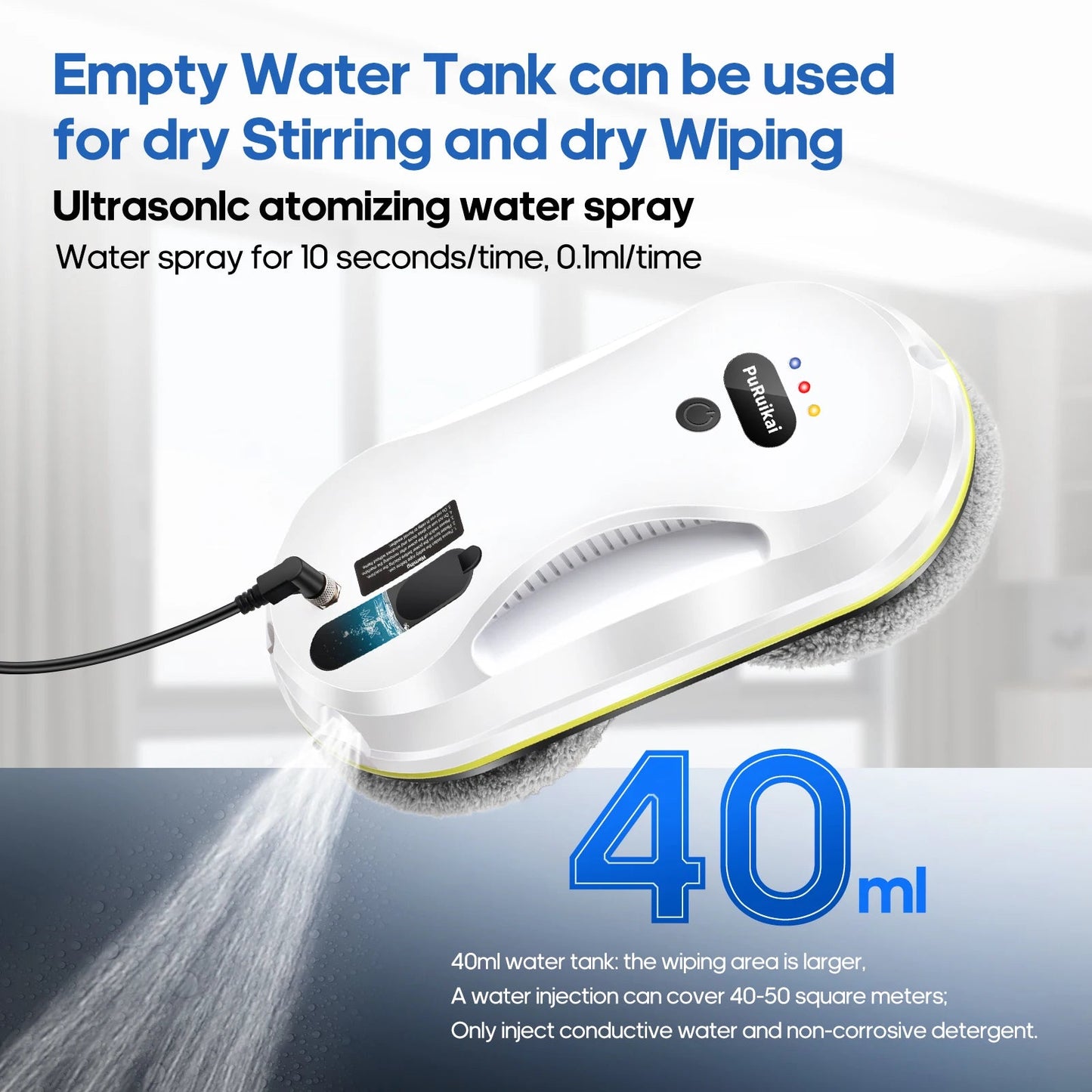 Household window automatic water spray cleaning robot vacuum cleaner remote control electric window wiper household glass wiper - DivineLink1 | Electronics, Fitness, Household Essentials | Shop