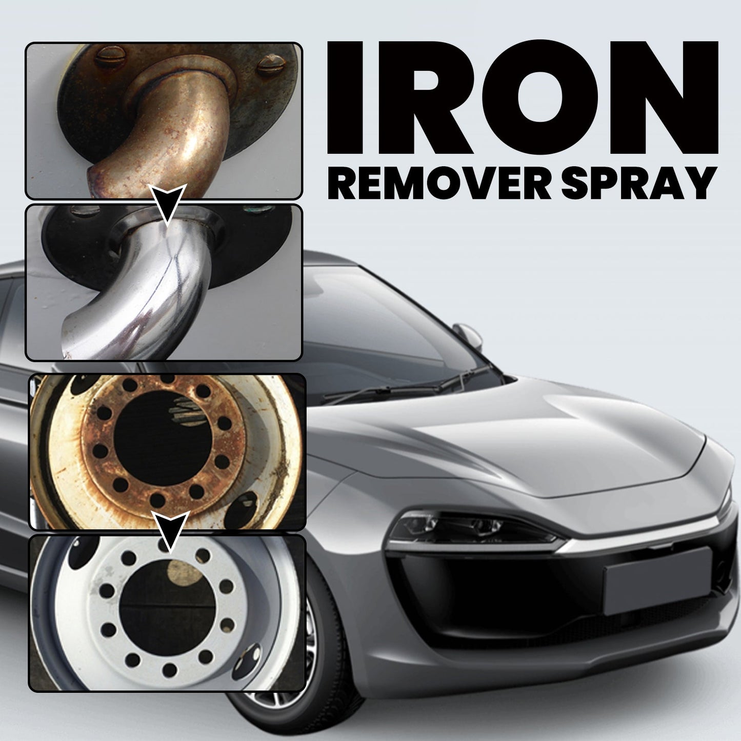 Iron Remover Spray, Vehicle Rust Polishing Cleaning Decontamination Care Multi - Purpose Maintenance Agent - DivineLink1 | Electronics, Fitness, Household Essentials | Shop