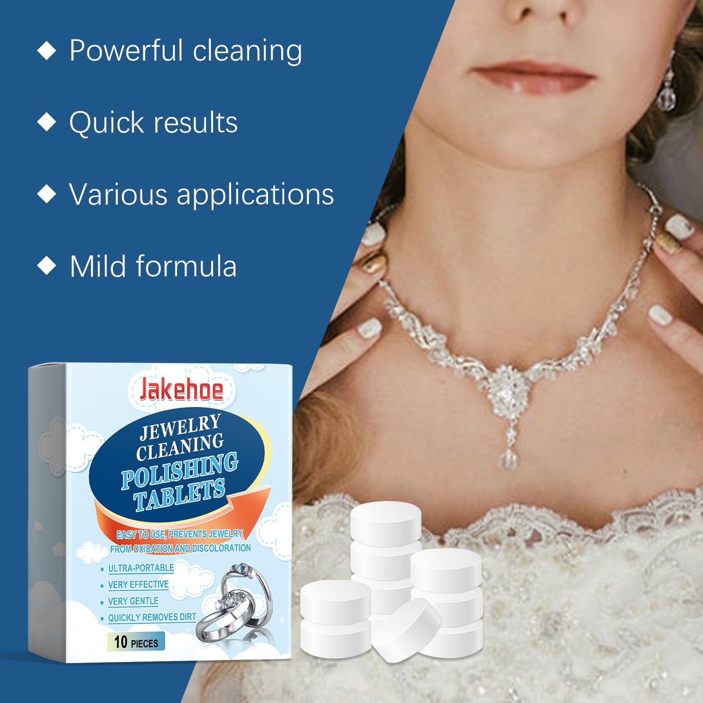 Jewelry Cleaning Effervescent Tablet Jewelry Decontamination Care Cleaning Jewelry Ring Bracelet Cleaning Effervescent Tablet - DivineLink1 | Electronics, Fitness, Household Essentials | Shop