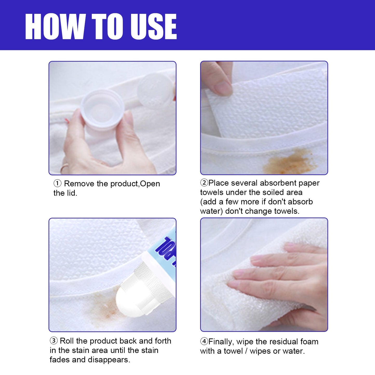 JUE FISH Stain - Rol, White Coffee Stains For Scouring Agent Degreasing Make - Up Stain - DivineLink1 | Electronics, Fitness, Household Essentials | Shop