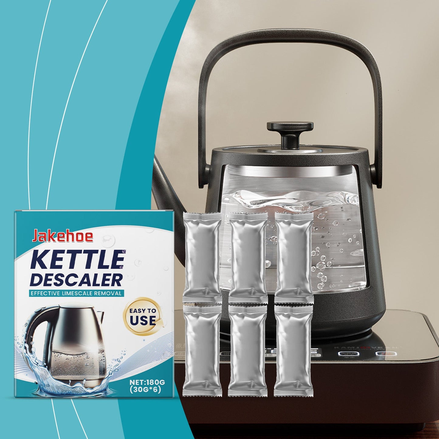 Kettle Descaling Powder Electric Kettle Cleaning Descaling Brightening Household Kettle Scale Cleaner - DivineLink1 | Electronics, Fitness, Household Essentials | Shop