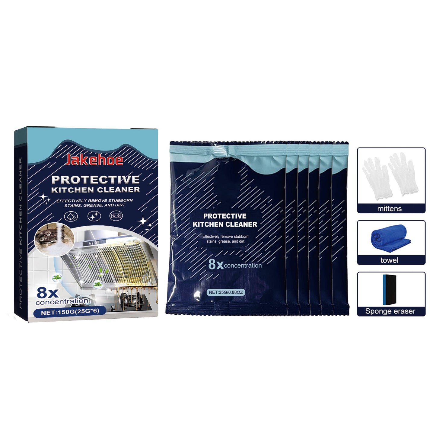Kitchen Cleaning Detergent Powder, Stove Hood Kitchen Utensils Heavy Oil Cleaning Decontamination Detergent - DivineLink1 | Electronics, Fitness, Household Essentials | Shop