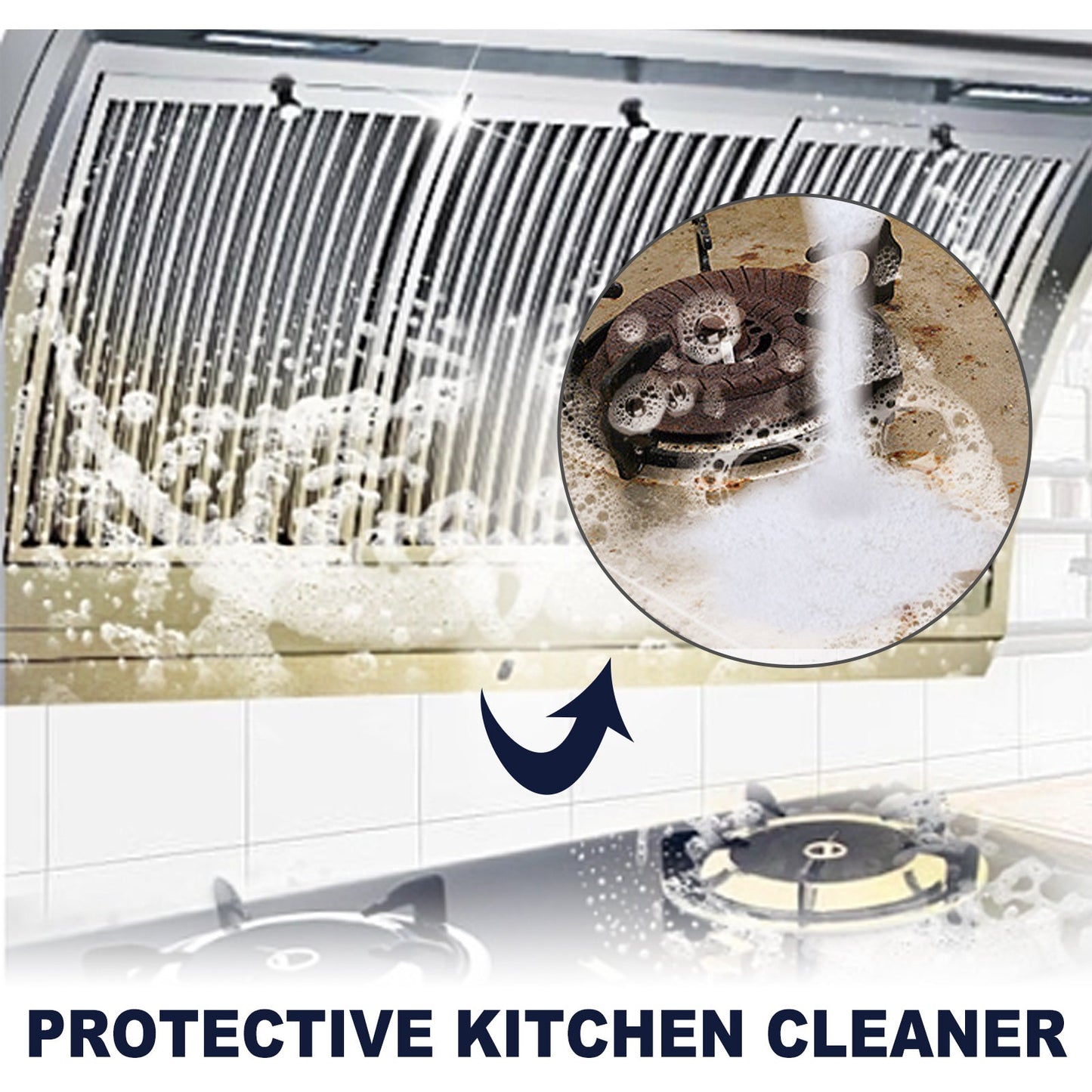 Kitchen Cleaning Detergent Powder, Stove Hood Kitchen Utensils Heavy Oil Cleaning Decontamination Detergent - DivineLink1 | Electronics, Fitness, Household Essentials | Shop