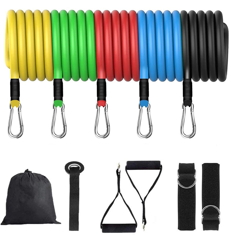Latex resistance Pull bands rope for Pilates, yoga, CrossFit, fitness , 11PCs - DivineLink1 | Electronics, Fitness, Household Essentials | Shop
