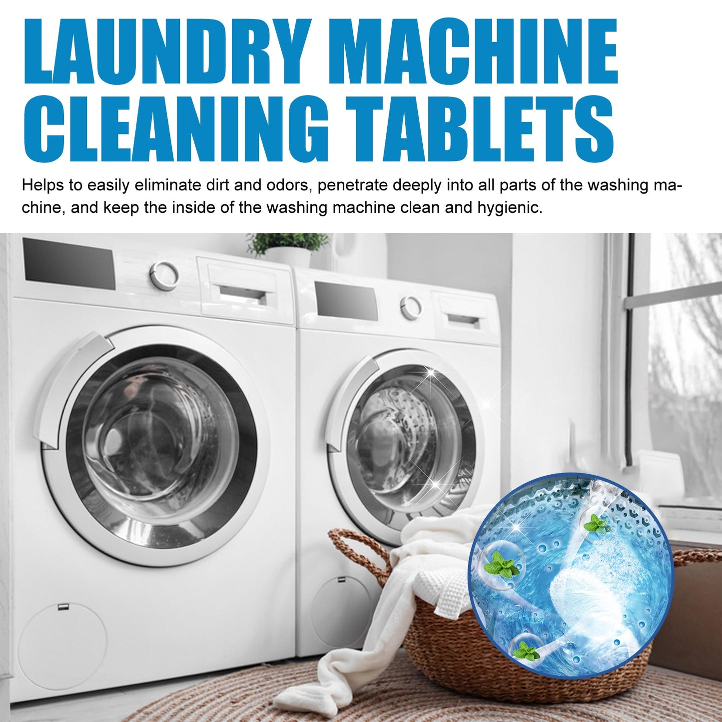 Laundry Machine Cleaning Tablets, Roller Washing Tank Remove Dirt Clean Smell Fragrant Clean - DivineLink1 | Electronics, Fitness, Household Essentials | Shop