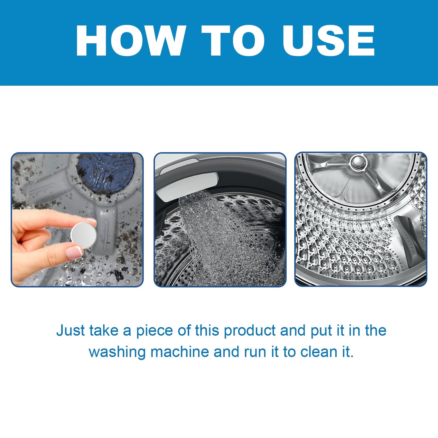 Laundry Machine Cleaning Tablets, Roller Washing Tank Remove Dirt Clean Smell Fragrant Clean - DivineLink1 | Electronics, Fitness, Household Essentials | Shop