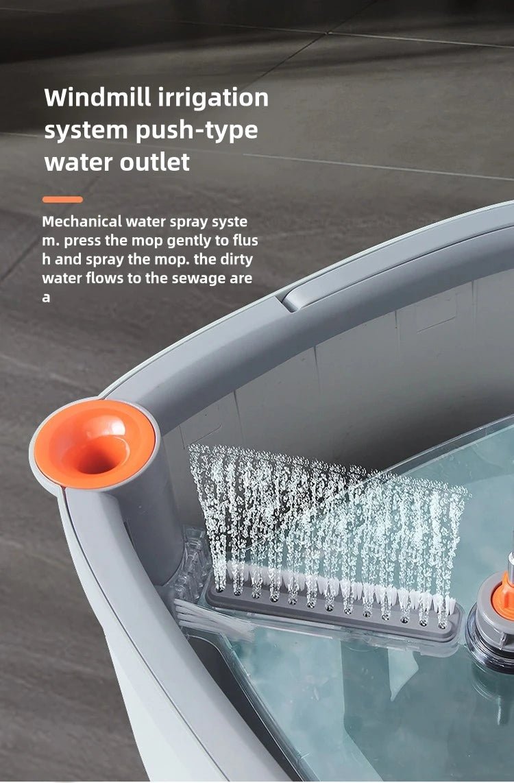 Lazy mop, high - speed centrifugal rotating cleaning cloth rotating mop, and bucket lid with 2 washable mop mats, equipped with au - DivineLink1 | Electronics, Fitness, Household Essentials | Shop