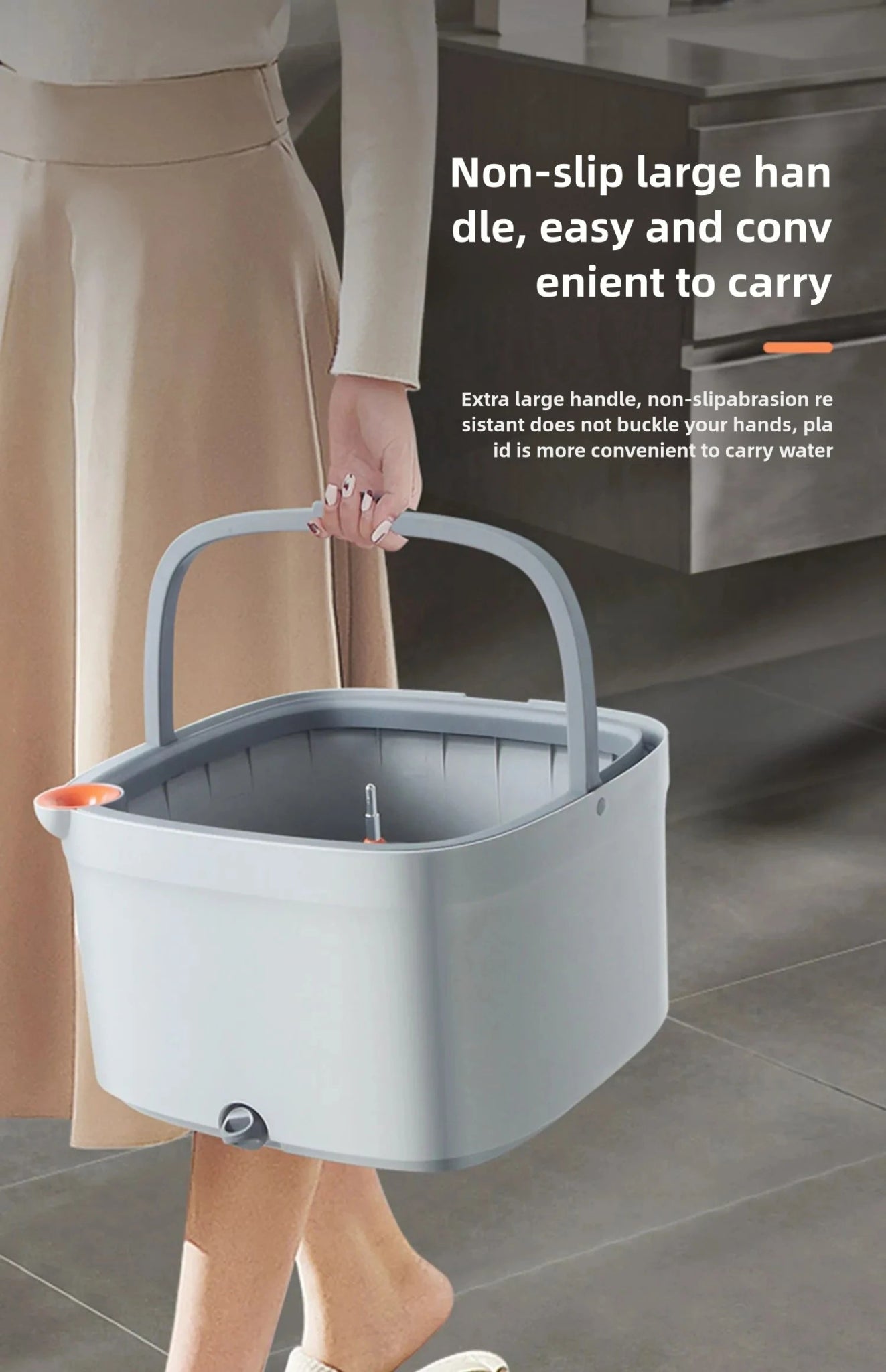 Lazy mop, high - speed centrifugal rotating cleaning cloth rotating mop, and bucket lid with 2 washable mop mats, equipped with au - DivineLink1 | Electronics, Fitness, Household Essentials | Shop