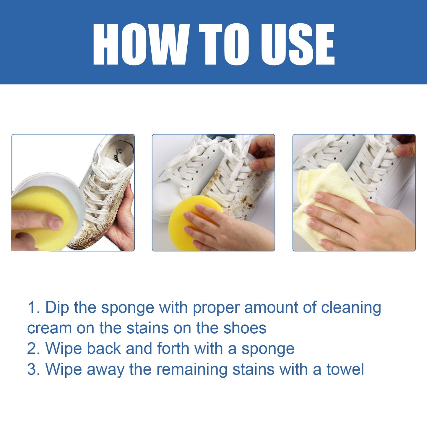 Multi - purpose Decontamination Cream, Small White Shoes Sofa Leather Cleaning Stain Yellow Edge Multi - purpose Cleaning Cream - DivineLink1 | Electronics, Fitness, Household Essentials | Shop