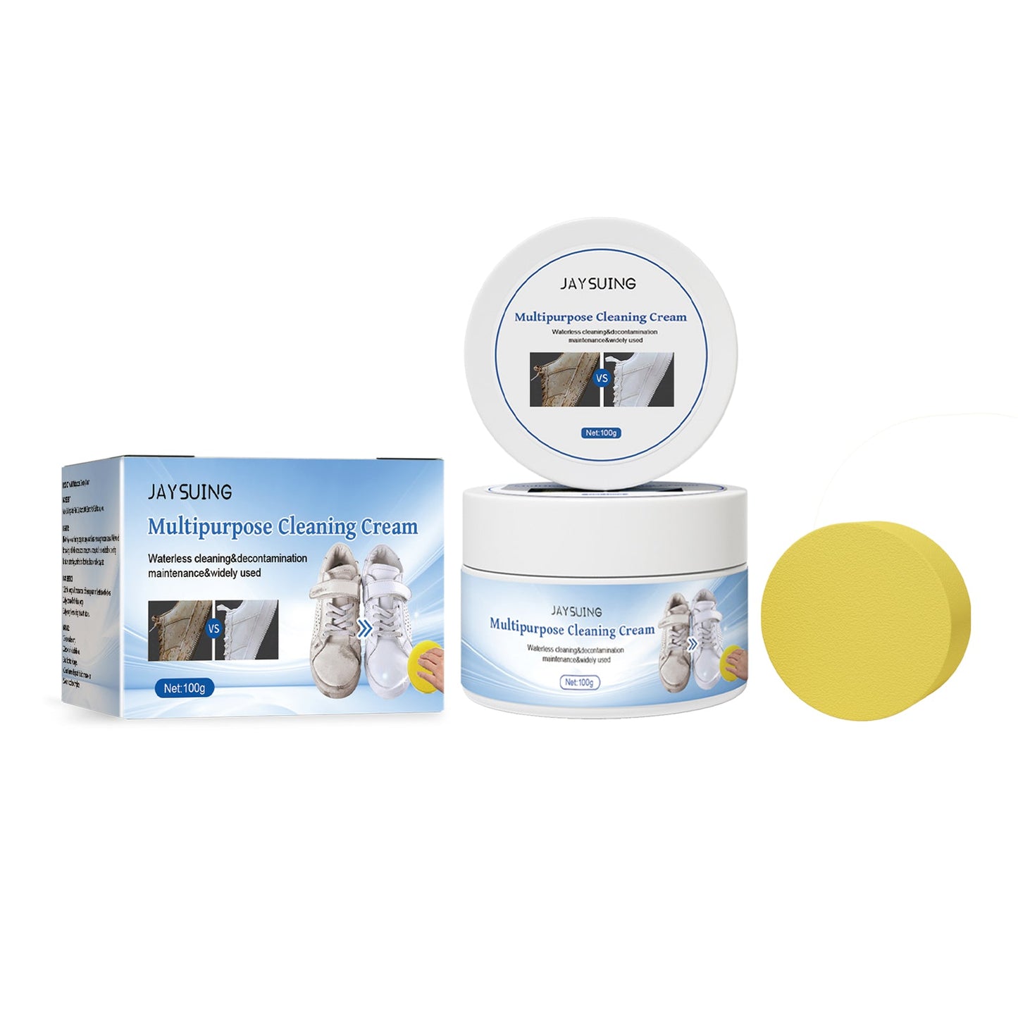 Multi - purpose Decontamination Cream, Small White Shoes Sofa Leather Cleaning Stain Yellow Edge Multi - purpose Cleaning Cream - DivineLink1 | Electronics, Fitness, Household Essentials | Shop