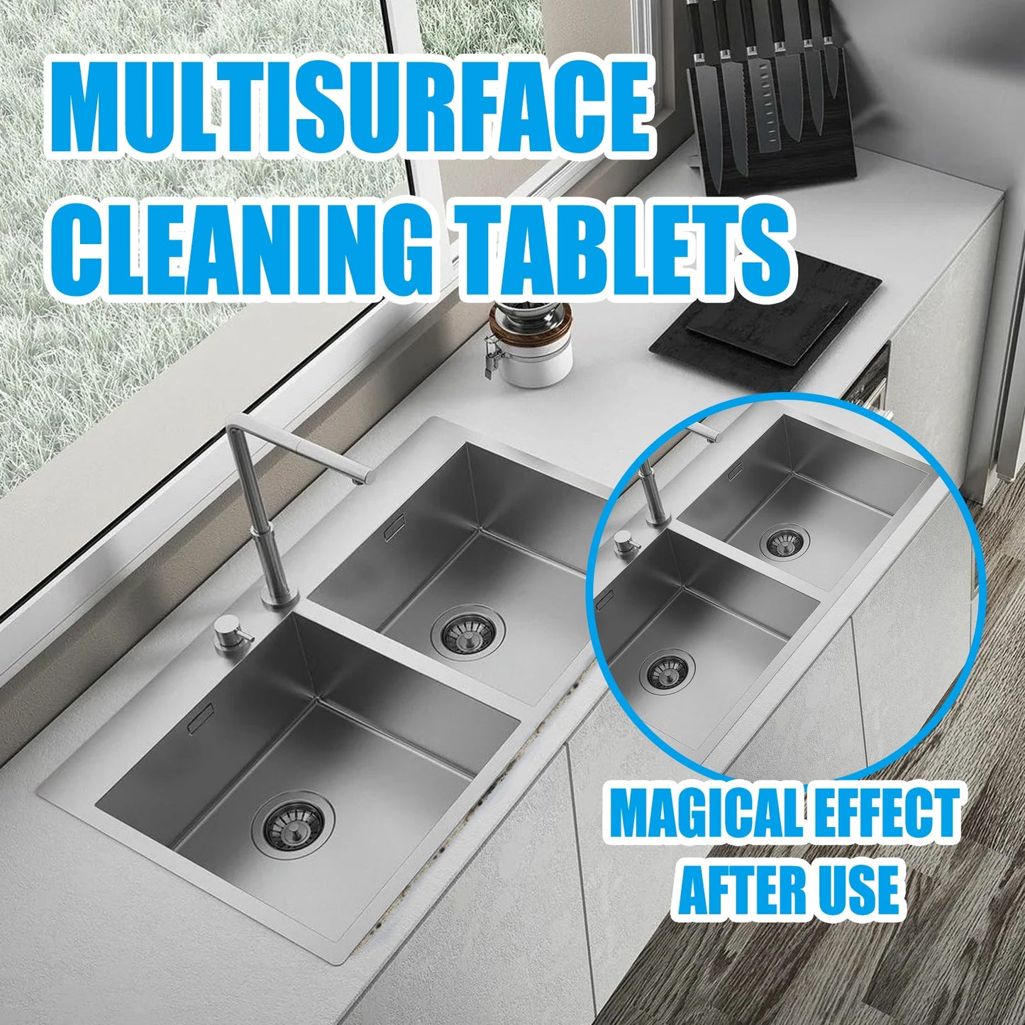 Multi - Surface Cleaning Effervescent Tablets, Cooktop Tile Bathroom Kitchen Mildew Stains Clean And Clean - DivineLink1 | Electronics, Fitness, Household Essentials | Shop