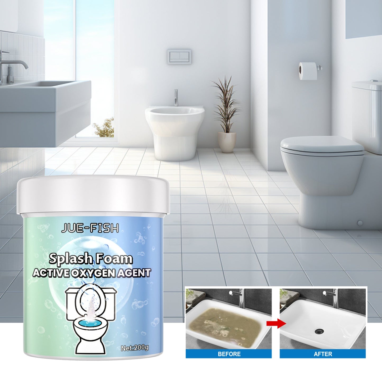 Multifunctional Cleaner, Toilet Toilet Deodorizing And Descaling Kitchen Stove Wash Basin Oil Descaling Agent - DivineLink1 | Electronics, Fitness, Household Essentials | Shop
