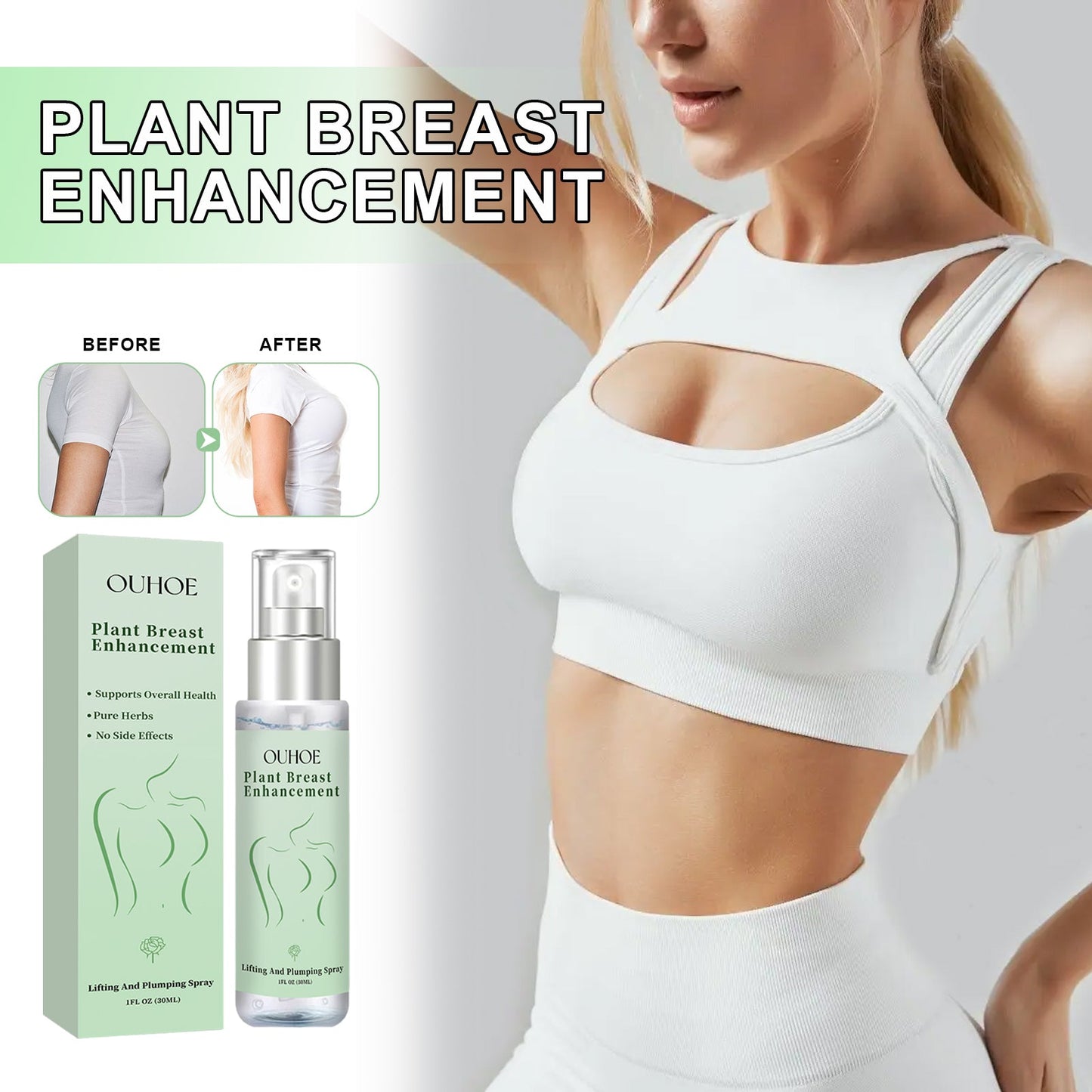 Natural Herbal Breast Spray Moisturizes Plump, Firming And Firming Breasts Massage Treatment - DivineLink1 | Electronics, Fitness, Household Essentials | Shop