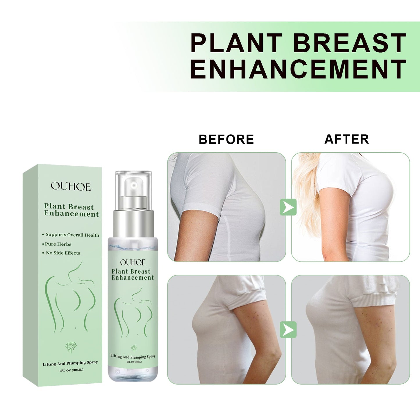 Natural Herbal Breast Spray Moisturizes Plump, Firming And Firming Breasts Massage Treatment - DivineLink1 | Electronics, Fitness, Household Essentials | Shop