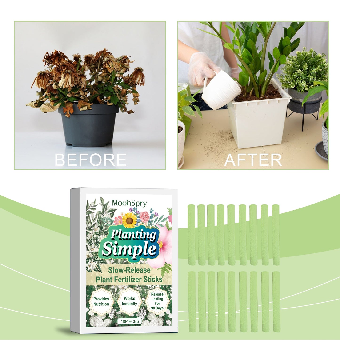 Plant Nutrition Bar, Slow - Release Nutrition For Domestic Flowers And Green Plants Growing In Potted Plants - DivineLink1 | Electronics, Fitness, Household Essentials | Shop