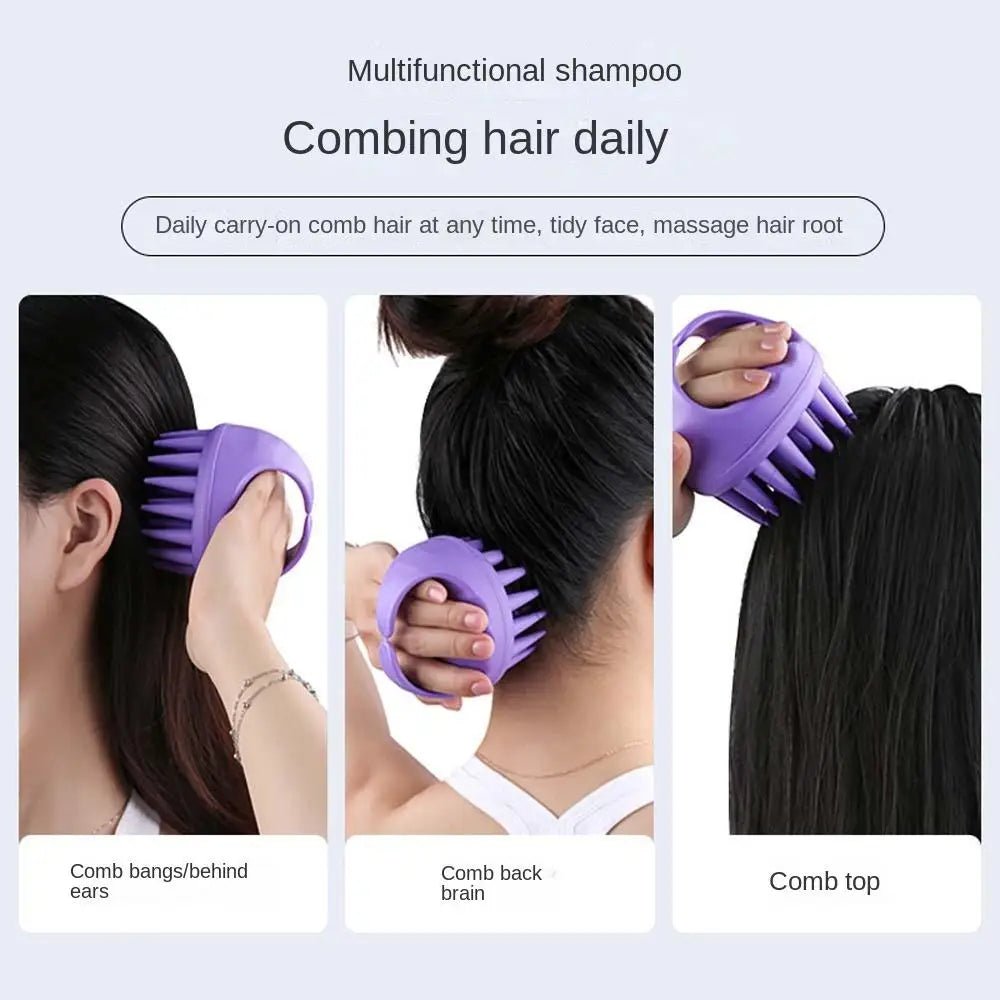 Portable Long Tooth Shampoo Brush Handheld Round Soft Scalp Massage Brush Bath Massage Brush Hair Shower Brush Comb Hair Care - DivineLink1 | Electronics, Fitness, Household Essentials | Shop