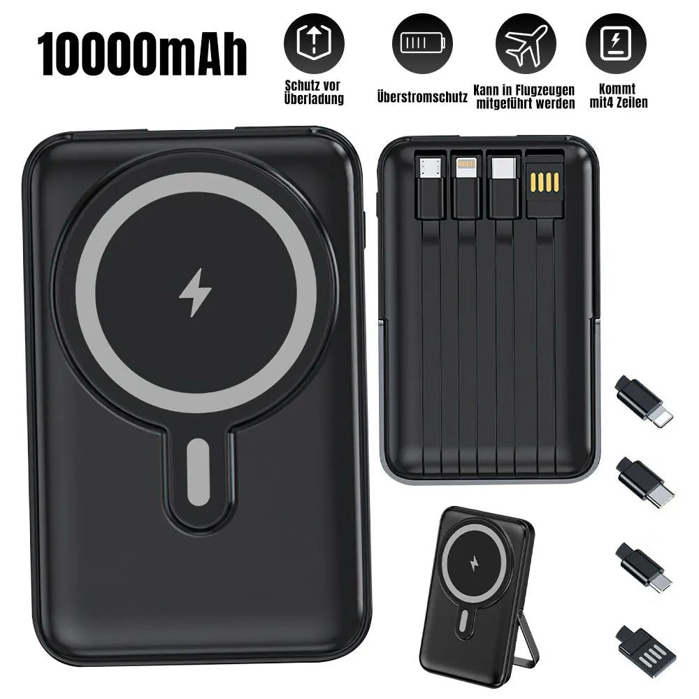 Power Bank 10000mAh Mini Magnetic 22.5W Wireless Fast Charging Portable External Battery for iPhone Android Powerbank - DivineLink1 | Electronics, Fitness, Household Essentials | Shop