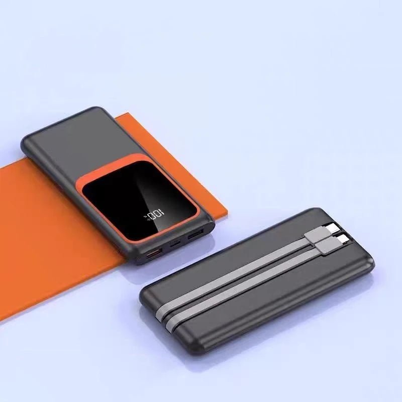 Power Bank Battery Pack Portable Charger 10000mAh with Built - in Cables, PD 22.5W, Slim Design, with LCD Display - DivineLink1 | Electronics, Fitness, Household Essentials | Shop