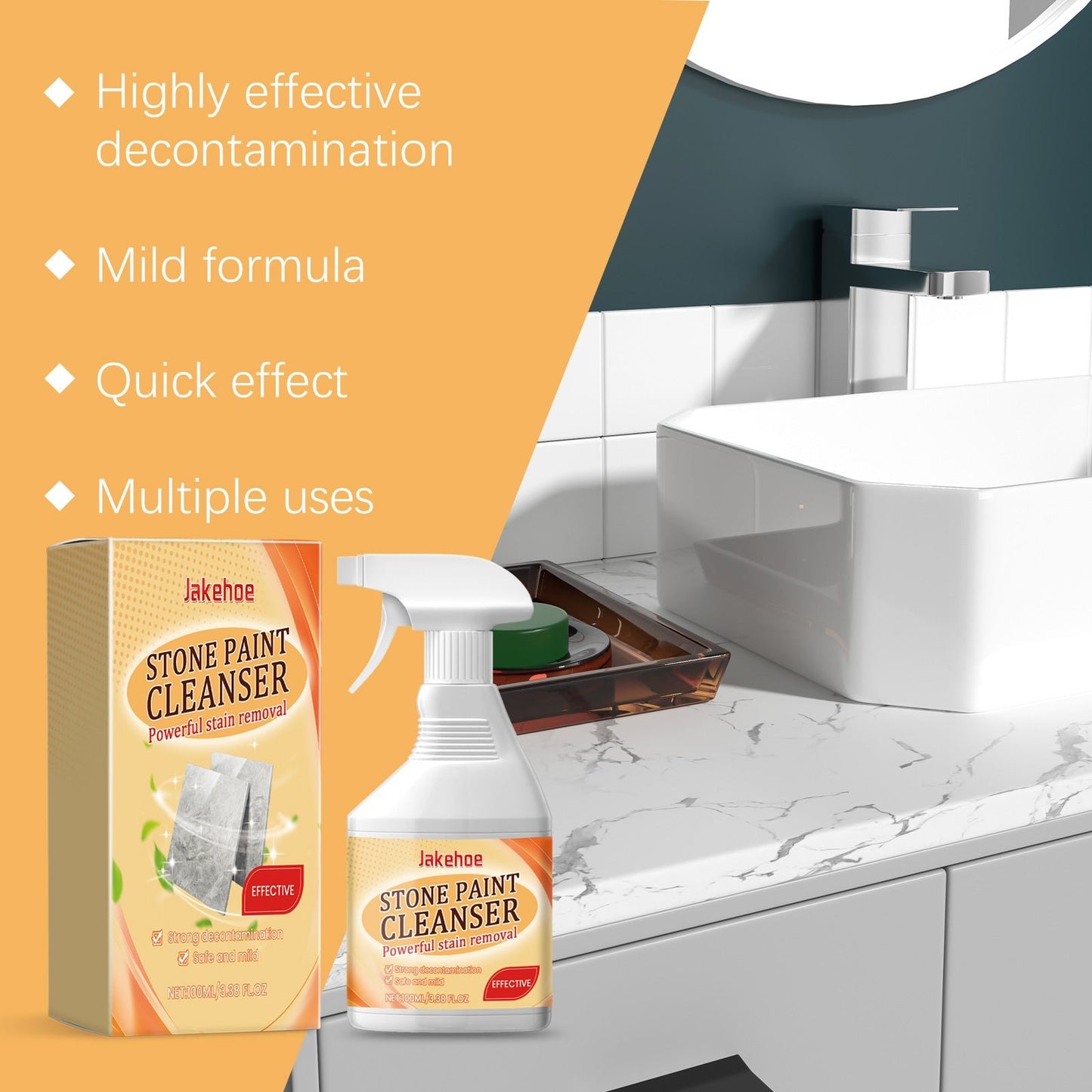 Real Stone Paint Cleaner Home Living Room Bedroom Cleaning Stains Polishing Maintenance Renovation Cleaner - DivineLink1 | Electronics, Fitness, Household Essentials | Shop