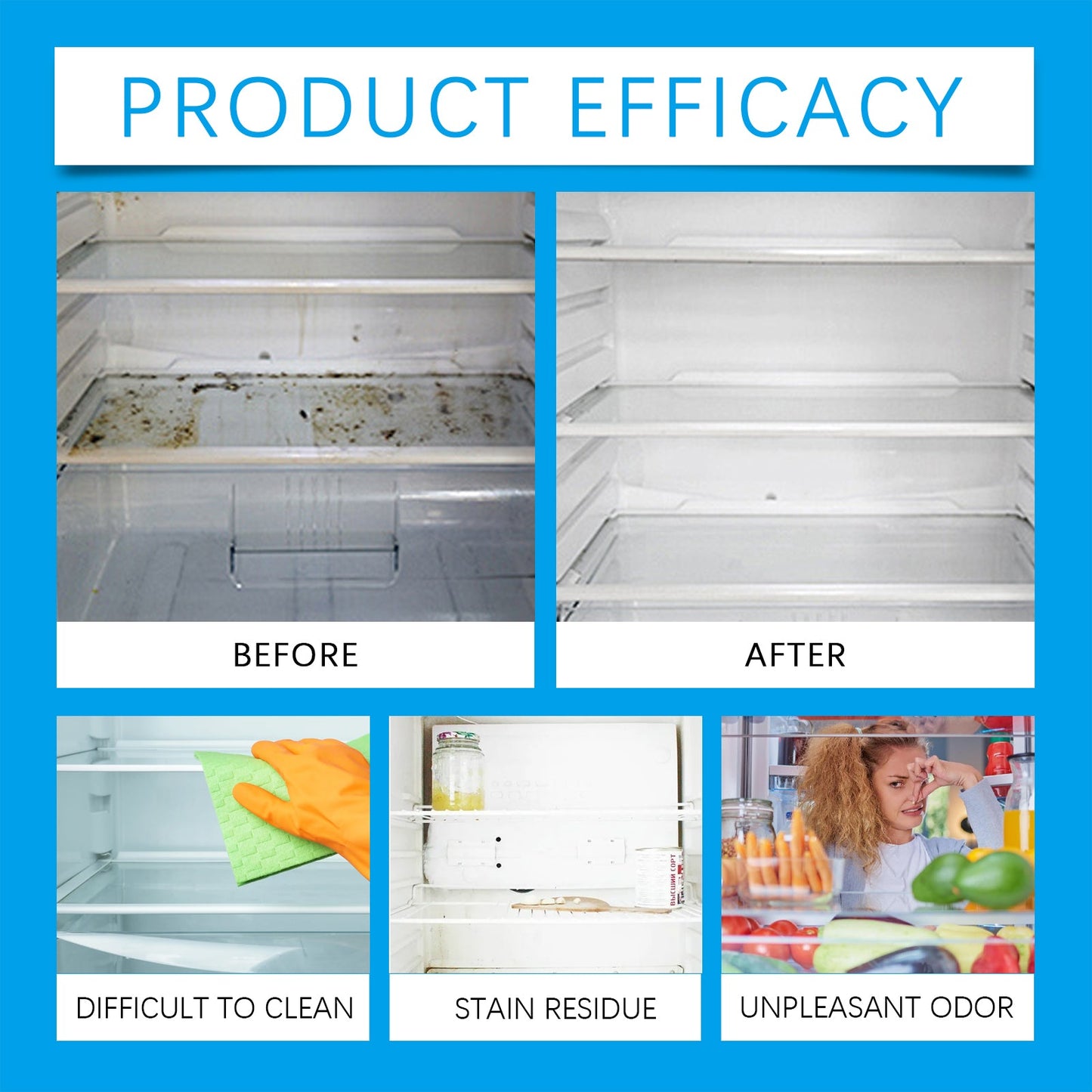 Refrigerator Cleaning Effervescent Tablet Kitchen Refrigerator Cleaning Anti - Oil Anti - Odor Multi - Purpose Cleaning Tablet - DivineLink1 | Electronics, Fitness, Household Essentials | Shop