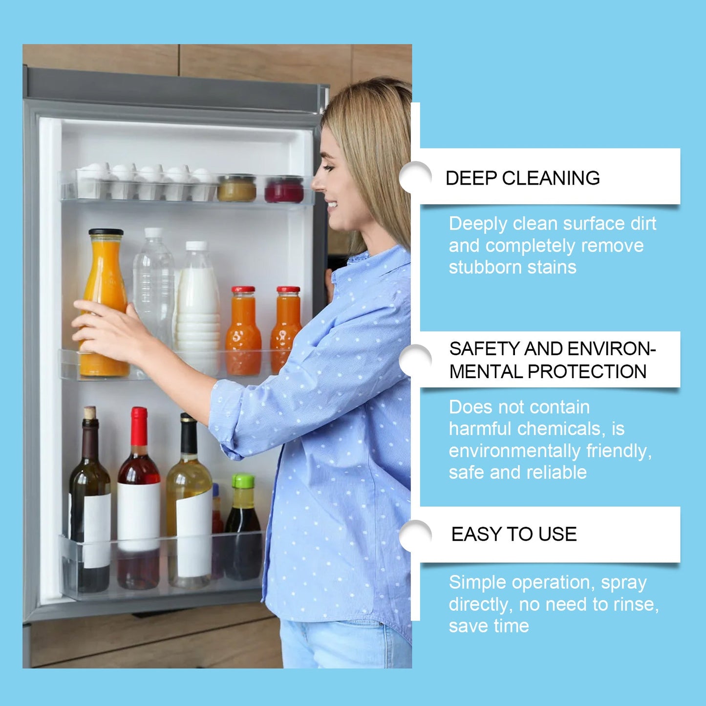 Refrigerator Deodorant Cleaner, Freezer Deodorant Cleaner Refrigerator Quick Deodorant Cleaner Spray - DivineLink1 | Electronics, Fitness, Household Essentials | Shop